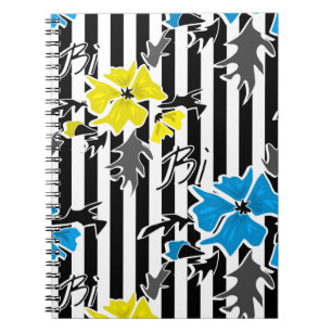 Cuaderno Flores amarillas amarillas florales sin foco hojas