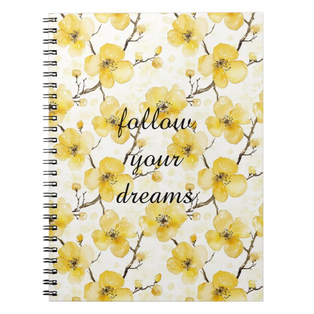 Cuaderno Flores amarillas de oro (Frente)
