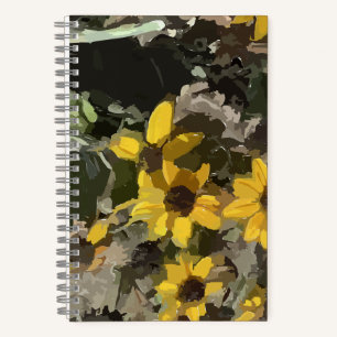 Cuaderno Flores amarillas del desierto de bloc de notas en 