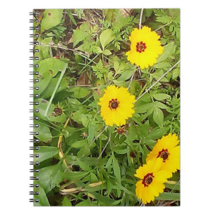 Cuaderno Flores amarillas Espiral