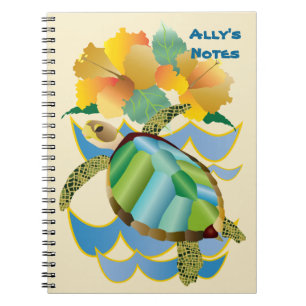 Cuaderno Flores amarillas tropicales bonitas del hibisco de
