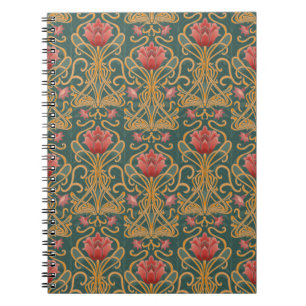 Cuaderno Flores Art Nouveau