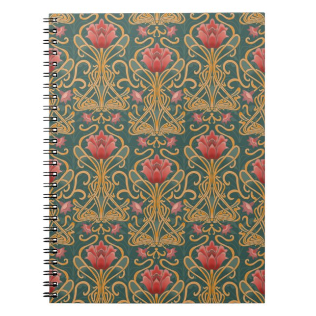 Cuaderno Flores Art Nouveau (Frente)