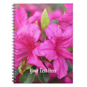 Cuaderno Flores azaleas rosadas bonitos