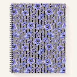 Cuaderno Flores azules