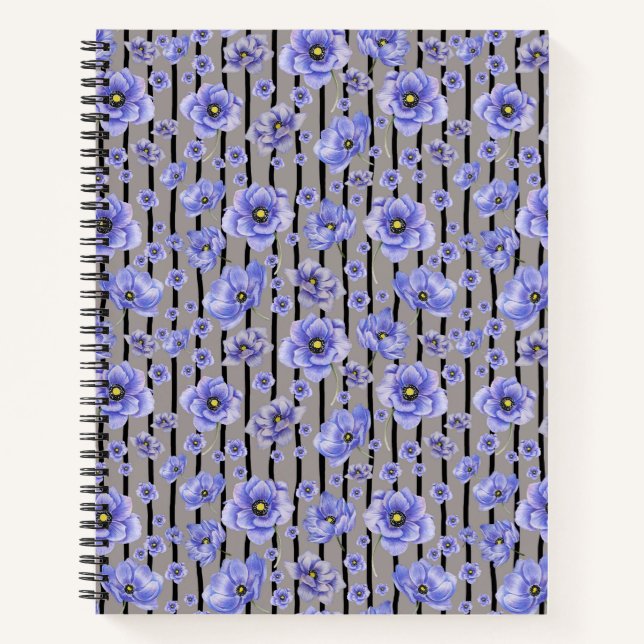 Cuaderno Flores azules (Anverso)