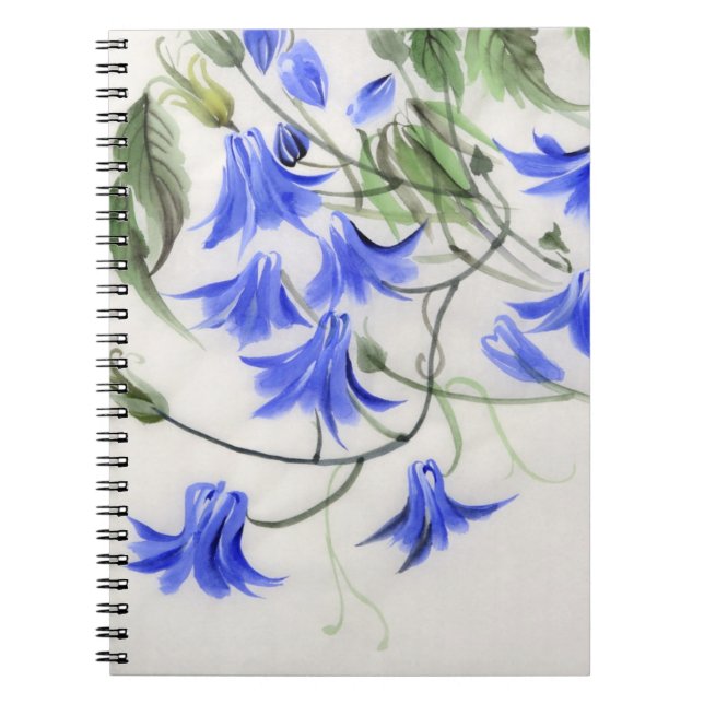 Cuaderno Flores azules (Frente)