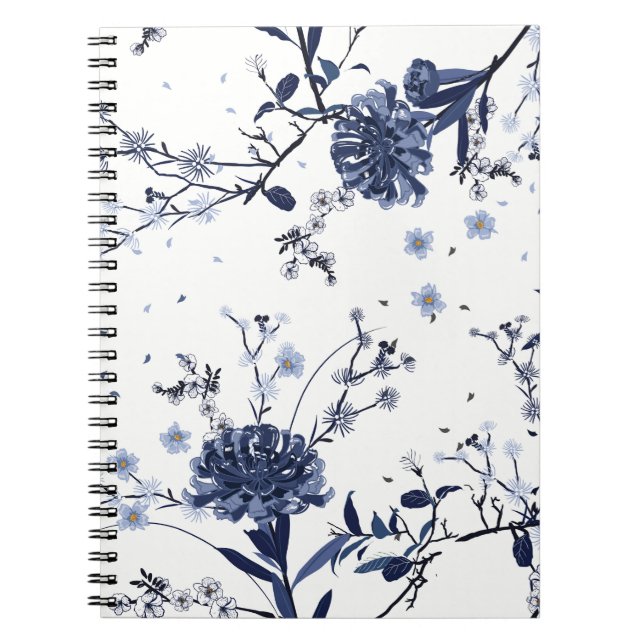 Cuaderno Flores azules (Frente)