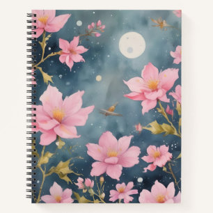 Cuaderno Flores bajo la Luna