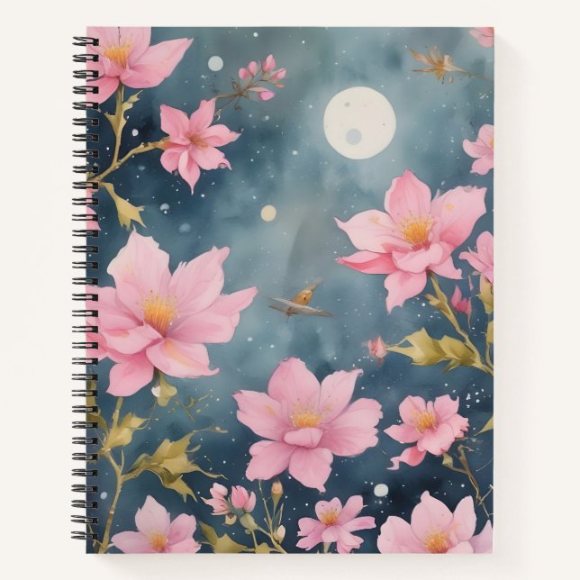 Cuaderno Flores bajo la Luna (Anverso)