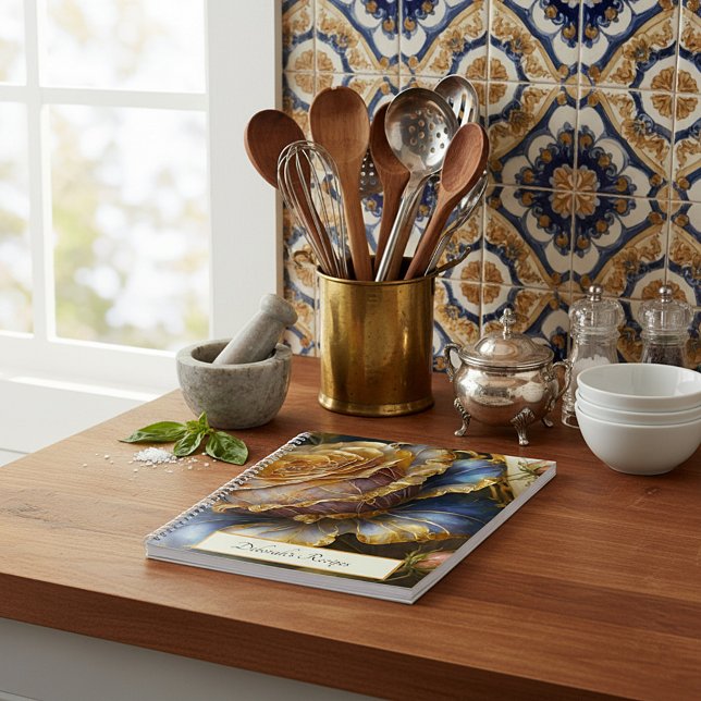 Cuaderno flores barrocas receta personalizada (Subido por el creador)