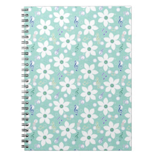 Cuaderno Flores blancas