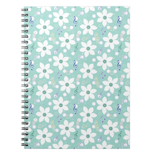 Cuaderno Flores blancas (Frente)