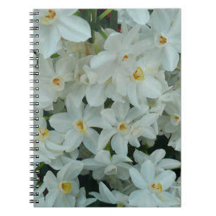 Cuaderno Flores blancas de arcissus paperblancas