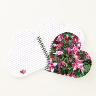 Cuaderno Flores blancas rosadas