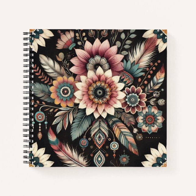 Cuaderno Flores Bohemias Nocturnas (Anverso)