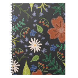 Cuaderno Flores Boho Indie Hippie Estética original