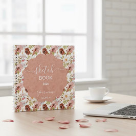 Cuaderno Flores Boho Terrosas