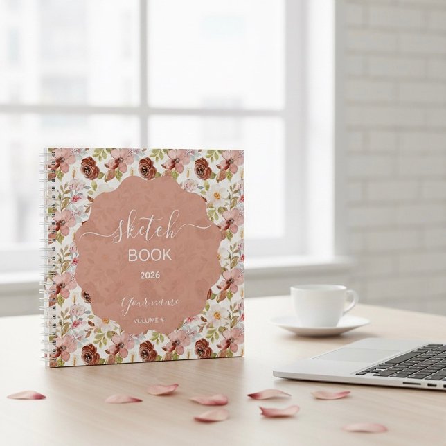 Cuaderno Flores Boho Terrosas (Subido por el creador)
