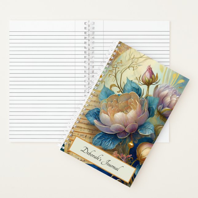 Cuaderno Flores Boroque personalizadas (Interior)