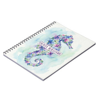 Cuaderno Flores Botánicas Caballito de Mar Océano Caprichos
