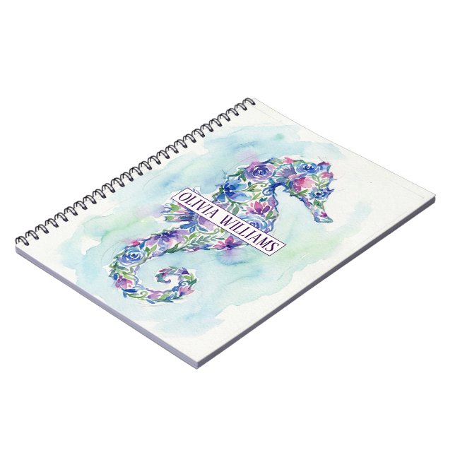 Cuaderno Flores Botánicas Caballito de Mar Océano Caprichos (Lado Izquierdo)