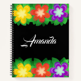 Cuaderno Flores botánicas tropicales