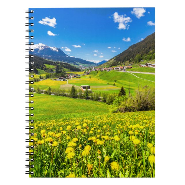 Cuaderno Flores | Cantón Dandelion de Grisons, Suiza (Frente)