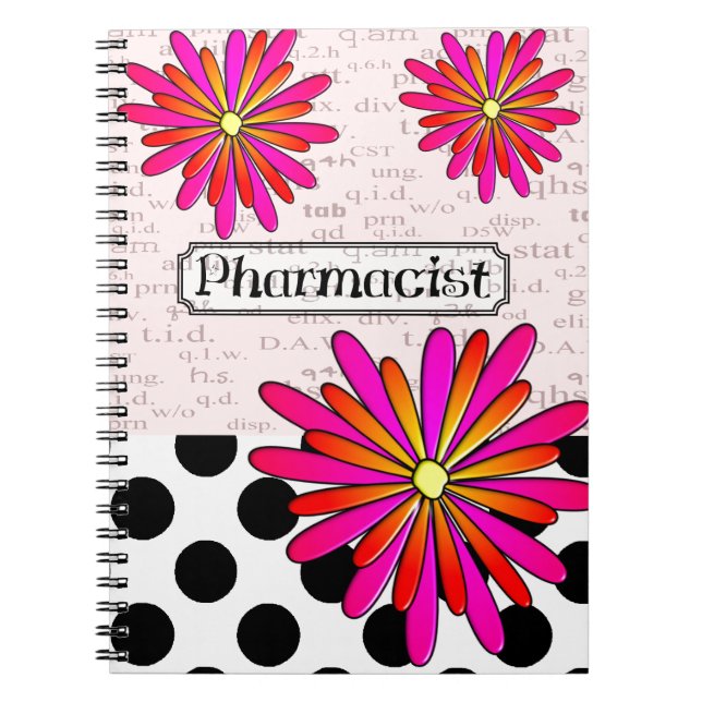 Cuaderno Flores caprichosas del farmacéutico (Frente)