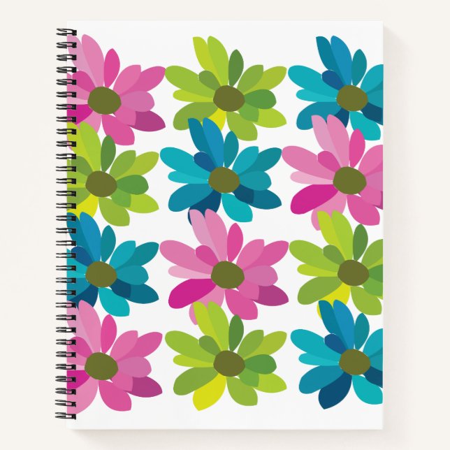 Cuaderno Flores coloridas (Anverso)