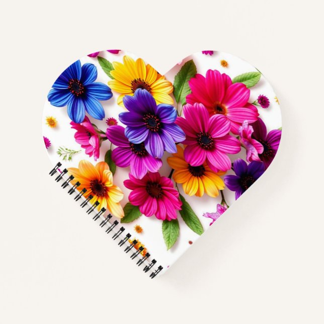 Cuaderno flores coloridas (Anverso)