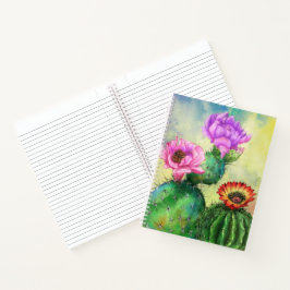 Cuaderno Flores coloridas para portátiles Cactus