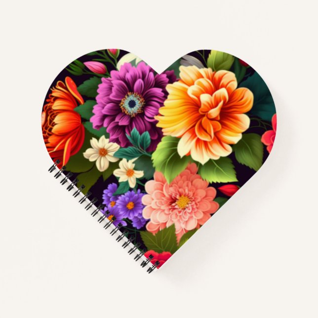 Cuaderno Flores coloridas y vívidas (Anverso)