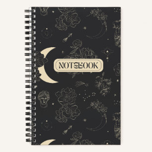 Cuaderno Flores cósmicas de estrellas de la luna