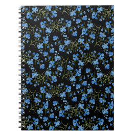 Cuaderno Flores Cosmos Azules