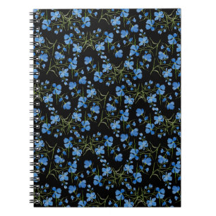 Cuaderno Flores Cosmos Azules