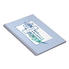 Cuaderno Flores cruzadas sacerdotales personalizadas