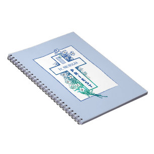 Cuaderno Flores cruzadas sacerdotales personalizadas