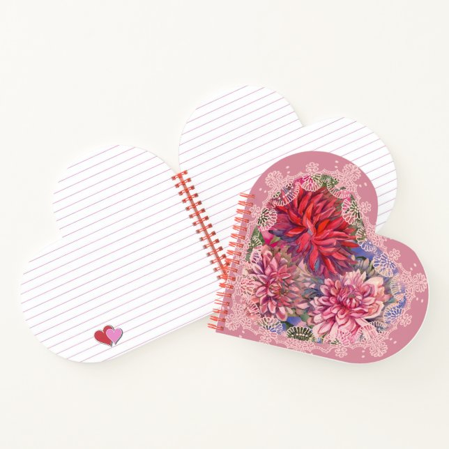 Cuaderno flores dahlias (Interior)