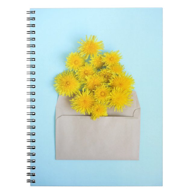 Cuaderno Flores | Dandelions en sobre (Frente)