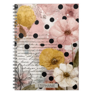 Cuaderno Flores de Academia Oscura - Floraciones rosadas y