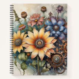 Cuaderno Flores de Acero