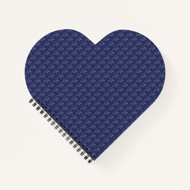 Cuaderno Flores de Acuarela Purpura (Anverso)