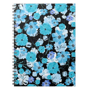 Cuaderno Flores de acuarela: Un Tapiz Delicado