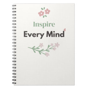 Cuaderno Flores de Agradecimiento para Maestros Inspiran Ca