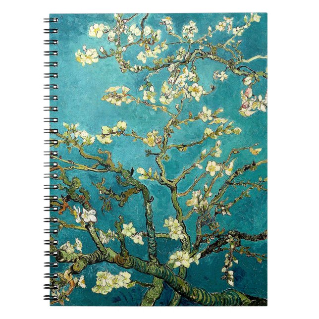 Cuaderno Flores de almendro de Van Gogh Clasicismo Impresio (Frente)