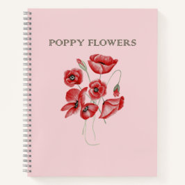 Cuaderno Flores de amapola