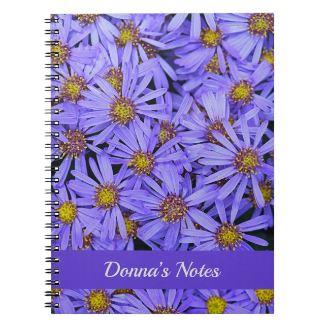 Cuaderno Flores de astro morado en RHS Garden Wisley (Frente)