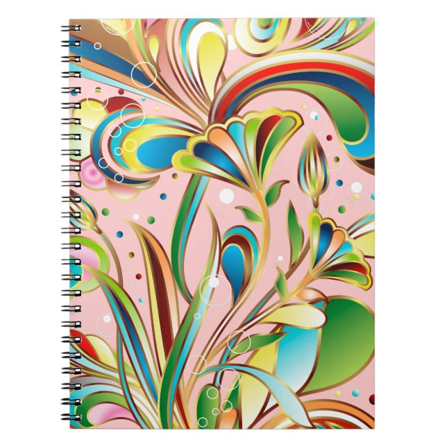 Cuaderno Flores de batido espléndidas (Frente)