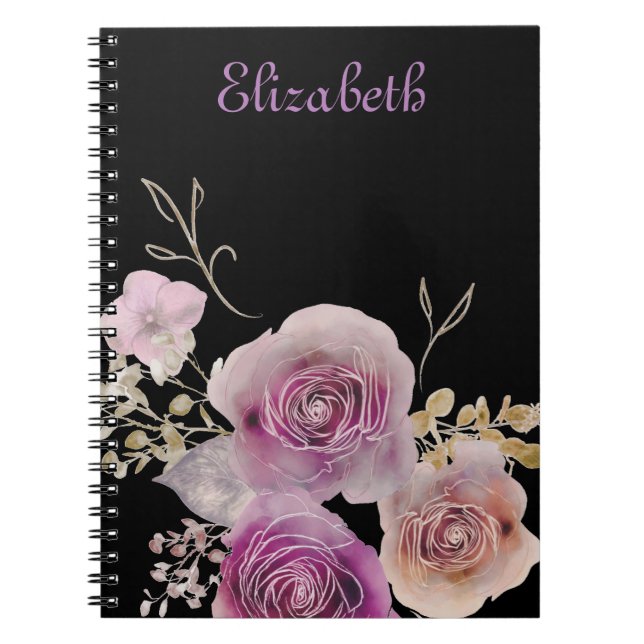 Cuaderno Flores de bonito Boho (Frente)